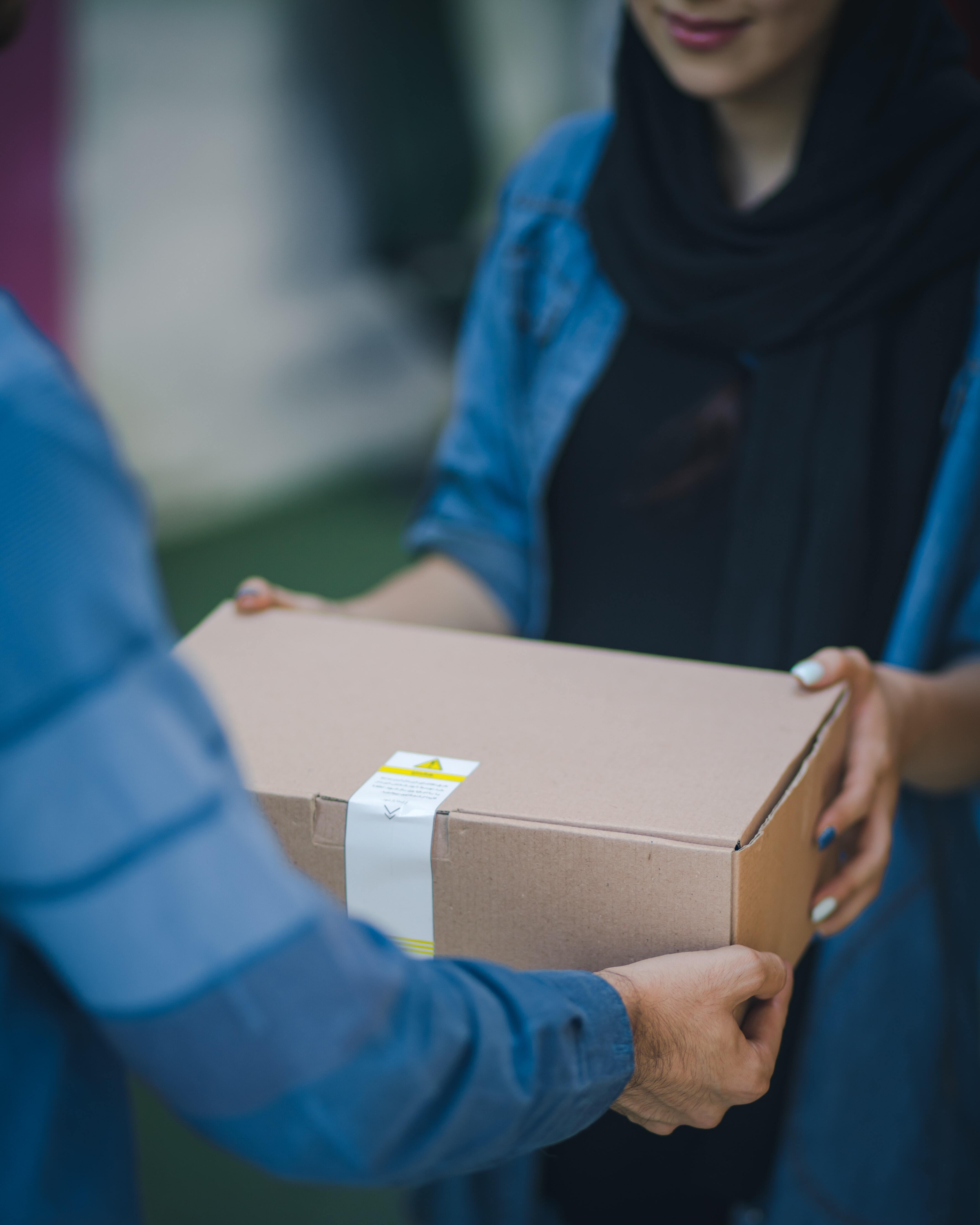 bound books being collected or delivered